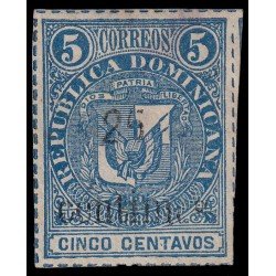 Rep. Dominicana 45 1883 Sellos de 1880 con sobrecarga MH Rep. Dominicana 45 1883 Sellos de 1880 con sobrecarga MH