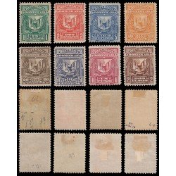 Rep. Dominicana 61/68 1885-91 Escudos Dentados MH