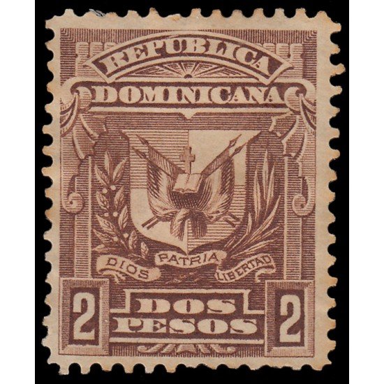 Rep. Dominicana 68 1885-91 Escudos Dentados MH