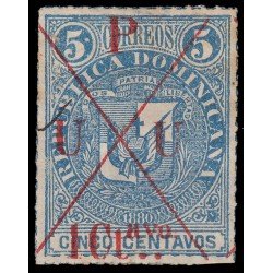 Rep. Dominicana 69 1879-83 con U.P.U y nuevo valor de sobrecarga MH Rep. Dominicana 69 1879-83 con U.P.U y nuevo valor de sobrecarga MH