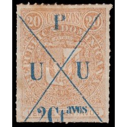 Rep. Dominicana 71 1879-83 con U.P.U y nuevo valor de sobrecarga MH Rep. Dominicana 71 1879-83 con U.P.U y nuevo valor de sobrecarga MH