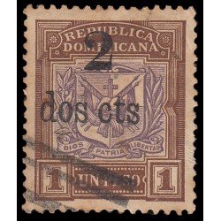 Rep. Dominicana 118 1904 Sellos de 1901 con sobrecarga Usados