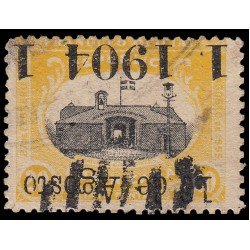 Rep. Dominicana 123c 1904 Sellos de 1902 con sobrecarga Usado