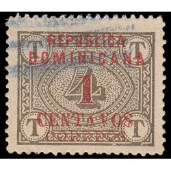 Rep. Dominicana 128c 1904 Sellos de 1901 con sobrecarga Usados