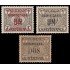 Rep. Dominicana 141/43 1906 Sellos de 1901 con sobrecarga MH