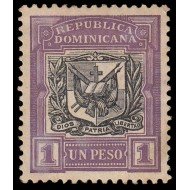 Rep. Dominicana 151 1906 Sellos de 1901 con sobrecarga Centro negro MH Rep. Dominicana 151 1906 Sellos de 1901 con sobrecarga Centro negro MH