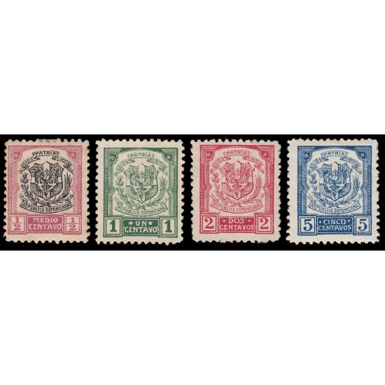 Rep. Dominicana 203/06 1922-27 serie corriente sin sobrecarga MH