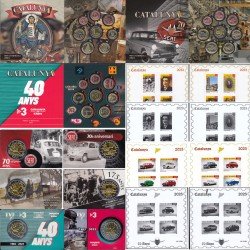 Catalunya Set Completo Pruebas Filatélicas Numismáticas Euros 2023 Catalunya Set Completo Pruebas Filatélicas Numismáticas Euros 2023
