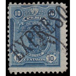 Perú Urgente 3 1910 Bolívar Sello de 1909 con sobrecarga Usado