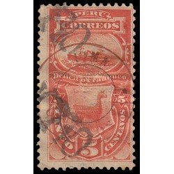 Perú Tasas 13 1882 Sellos de 1874-79 Con sobrecarga Lima-Correos en rojo MH Perú Tasas 13 1882 Sellos de 1874-79 Con sobrecarga Lima-Correos en rojo MH