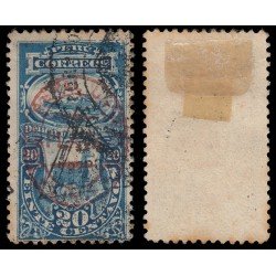 Perú Tasas 25 1883 Sobre sellos de Tasas 1881 sobrecarga Unión Postal Lima Usado Perú Tasas 25 1883 Sobre sellos de Tasas 1881 sobrecarga Unión Postal Lima Usado