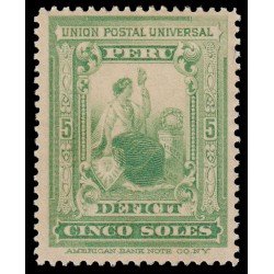 Perú Tasas 38 1899 Unión Postal Universal MNH