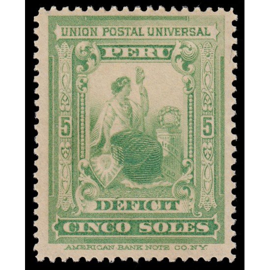 Perú Tasas 38 1899 Unión Postal Universal MNH