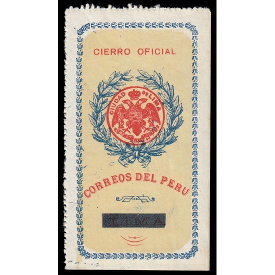 Perú Sellos de Devolución 2 1904 Fondo lleno Leyenda Correos del Perú MNH Perú Sellos de Devolución 2 1904 Fondo lleno Leyenda Correos del Perú MNH