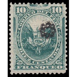 Perú Ancachs 3a 1884 Sellos de 1874-84 con sobrecarga MH Perú Ancachs 3a 1884 Sellos de 1874-84 con sobrecarga MH