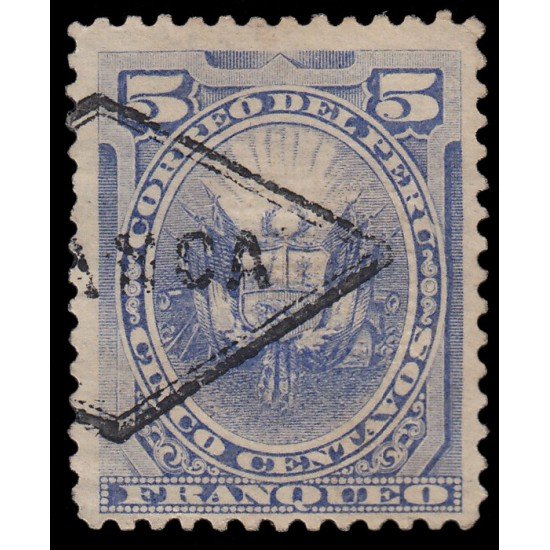 Perú Ancachs 7 1884 Sellos de 1874-84 con sobrecarga MH Perú Ancachs 7 1884 Sellos de 1874-84 con sobrecarga MH