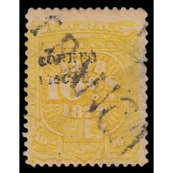 Perú Ancachs 10 1884 Sello fiscal con sobrecarga MH Perú Ancachs 10 1884 Sello fiscal con sobrecarga MH
