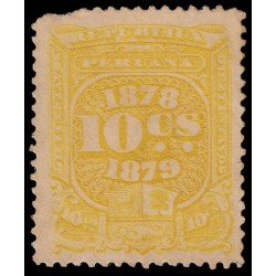 Perú Ancachs 11 1884 Sello fiscal con sobrecarga MH Perú Ancachs 11 1884 Sello fiscal con sobrecarga MH