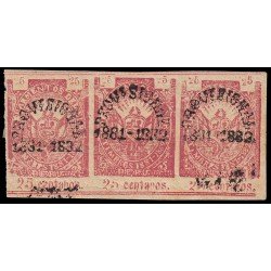 Perú Arequipa 2 1882 Provisional 1881-82 con sobrecarga MH Perú Arequipa 2 1882 Provisional 1881-82 con sobrecarga MH
