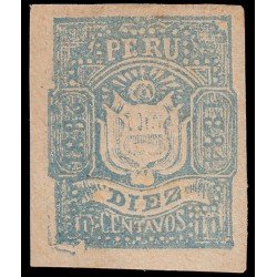 Perú Arequipa 8a 1883-84 Escudos en relieve MH Perú Arequipa 8a 1883-84 Escudos en relieve MH