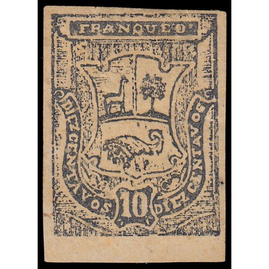 Perú Arequipa 12 1885 Escudos en relieve MH Perú Arequipa 12 1885 Escudos en relieve MH