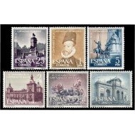 España Spain 1388/93 1961 IV Centenario de la Capitalidad de Madrid MNH España Spain 1388/93 1961 IV Centenario de la Capitalidad de Madrid MNH
