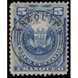 Perú Arequipa 16 1884 Sellos de 1874-84 con sobrecarga en rojo o negro MH