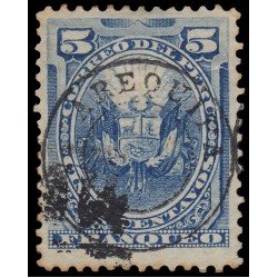 Perú Arequipa 16 1884 Sellos de 1874-84 con sobrecarga en rojo o negro Usados