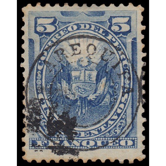 Perú Arequipa 16 1884 Sellos de 1874-84 con sobrecarga en rojo o negro Usados Perú Arequipa 16 1884 Sellos de 1874-84 con sobrecarga en rojo o negro Usados