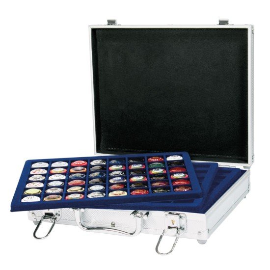Lindner S2307-CHM Maletín de aluminio para 240 monedas/cápsulas para monedas de hasta un diámetro de 30 mm Lindner S2307-CHM Maletín de aluminio para 240 monedas/cápsulas para monedas de hasta un diámetro de 30 mm