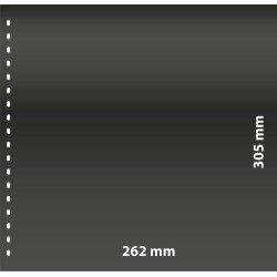 Lindner 020 Hoja negra para pliego Omnia con 1 bolsillo (262 x 305 mm) por página Lindner 020 Hoja negra para pliego Omnia con 1 bolsillo (262 x 305 mm) por página