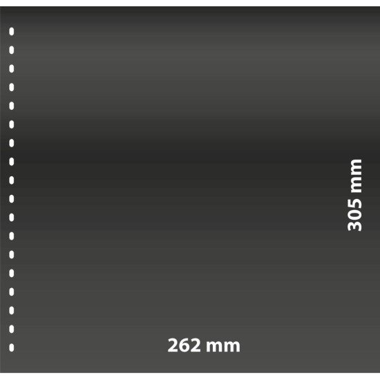 Lindner 020 Hoja negra para pliego Omnia con 1 bolsillo (262 x 305 mm) por página Lindner 020 Hoja negra para pliego Omnia con 1 bolsillo (262 x 305 mm) por página