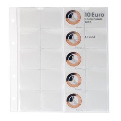 Lindner 1110-2 Hoja pre-impresa karat para monedas de 10 euros Alemania 2020 Lindner 1110-2 Hoja pre-impresa karat para monedas de 10 euros Alemania 2020