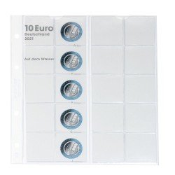 Lindner Hoja pre-impresa karat para monedas de 10 euros Alemania 2021 Lindner Hoja pre-impresa karat para monedas de 10 euros Alemania 2021