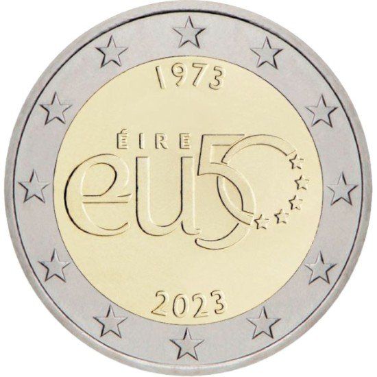 Irlanda 2023 2 € euros conmemorativos  50 Av. Adhesión UE