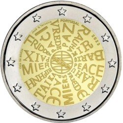 Portugal 2023 2 € euros conmemorativos Paz entre las Naciones