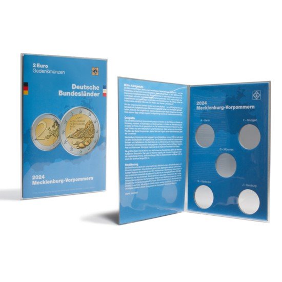 Leuchtturm 370380 Tarjeta para moneda Conmemorativa alemana de 2 Euros 2024 (Königsstuhl) Leuchtturm 370380 Tarjeta para moneda Conmemorativa alemana de 2 Euros 2024 (Königsstuhl)