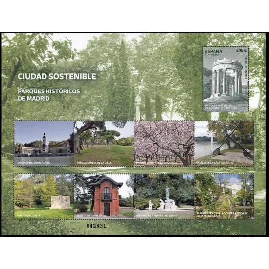 España Spain 5696 2023 Parques históricos de Madrid El Capricho MNH