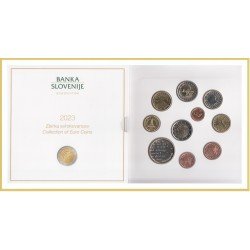 Eslovenia 2023 Cartera Oficial Monedas € euros + 2 € conm. + 3 € Eslovenia 2023 Cartera Oficial Monedas € euros + 2 € conm. + 3 €