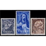 España Spain 1428/30 1962 IV Centenario de la Reforma Teresiana MNH España Spain 1428/30 1962 IV Centenario de la Reforma Teresiana MNH