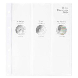 Lindner 1520-24 Página ilustrada de quilates para monedas de 20 Euros Plata Alemania 2024 Lindner 1520-24 Página ilustrada de quilates para monedas de 20 Euros Plata Alemania 2024