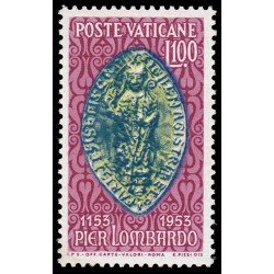 Vaticano 191 1953 Centenario muerte Pier Lombardo MH 