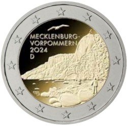 Alemania 2024 2 € euros conmemorativos Königsstuhl ( 5 cecas )