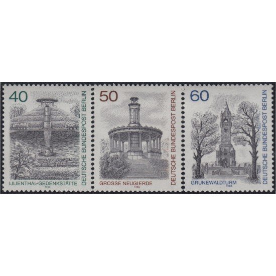 Alemania Berlín 595/97 1980 Monumentos de Berlín MNH Alemania Berlín 595/97 1980 Monumentos de Berlín MNH
