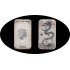 Australia 1 OZ onza  2018 Dragon 1$  Rectangular Plata Ag