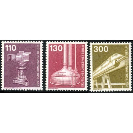 TRA1/S Alemania Berlín 629/31 1982 Serie industria y técnica MNH TRA1/S Alemania Berlín 629/31 1982 Serie industria y técnica MNH