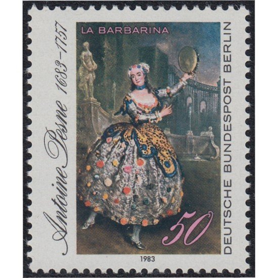 Alemania Berlín 661 1983 300º Aniversario del pintor Antoine Pesne MNH Alemania Berlín 661 1983 300º Aniversario del pintor Antoine Pesne MNH
