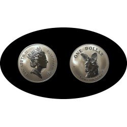 Australia 1 OZ onza 1995 Canguro Kangaroo 1 $ Plata Ag 