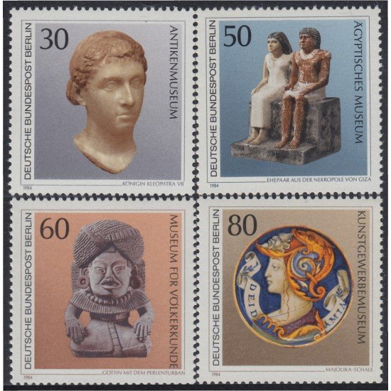  Alemania Berlín 669/72 1983 Objetos de arte museo de Berlín MNH