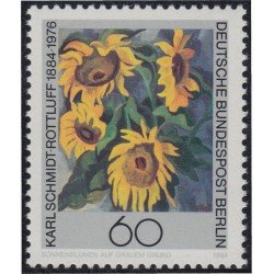 Alemania Berlín 689 1984 Centenario del nacimiento de Karl Schmidt Rottuff pintor Girasoles flores flowres MNH Alemania Berlín 689 1984 Centenario del nacimiento de Karl Schmidt Rottuff pintor Girasoles flores flowres MNH
